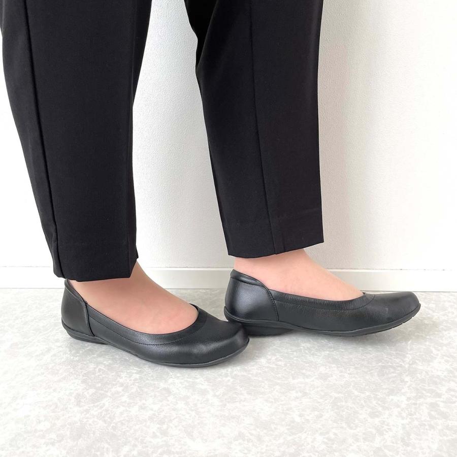 Think！本革 コンフォートパンプス カットワーク ヌバックレザー 黒 36 LOSSO ロッソ パンプス レザーパンプス 痛くない 本革 コンフォート