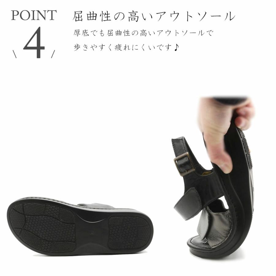 未使用級 ⭐︎ COLE HAAN マジックテープ ミラブルサンダル レザー 23 Stella ステラ 本革 レザー サンダル コンフォートサンダル マジック