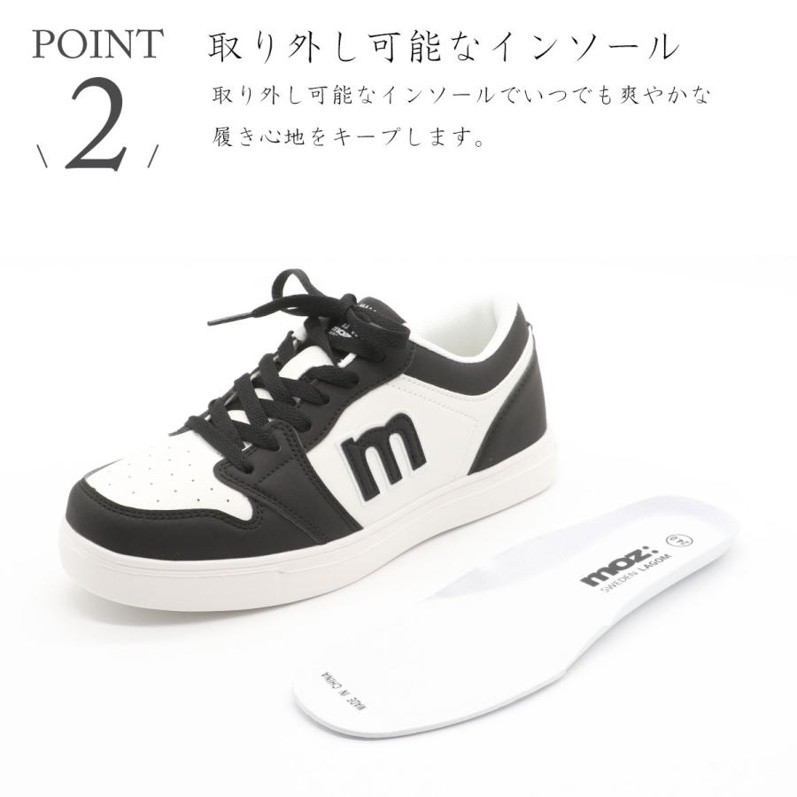 moz モズ ローカットスニーカー コートタイプ スニーカー レディース