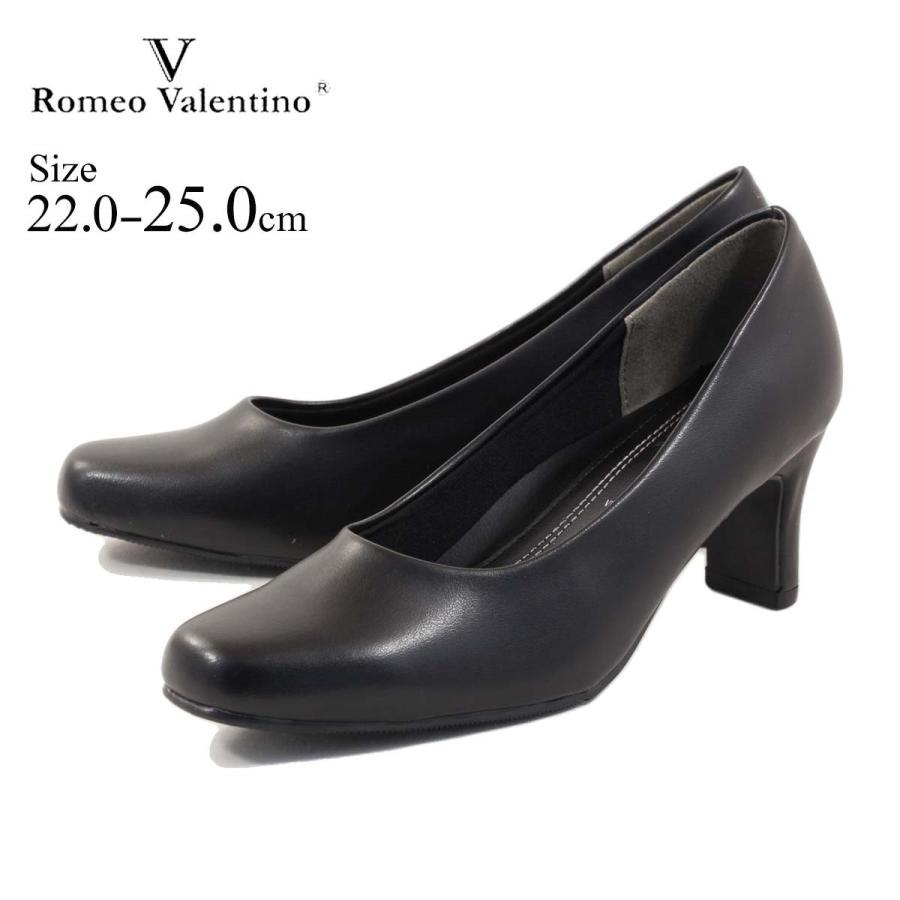 romeo valentino ロメオバレンチノ パンプス スクエアトゥリクルート