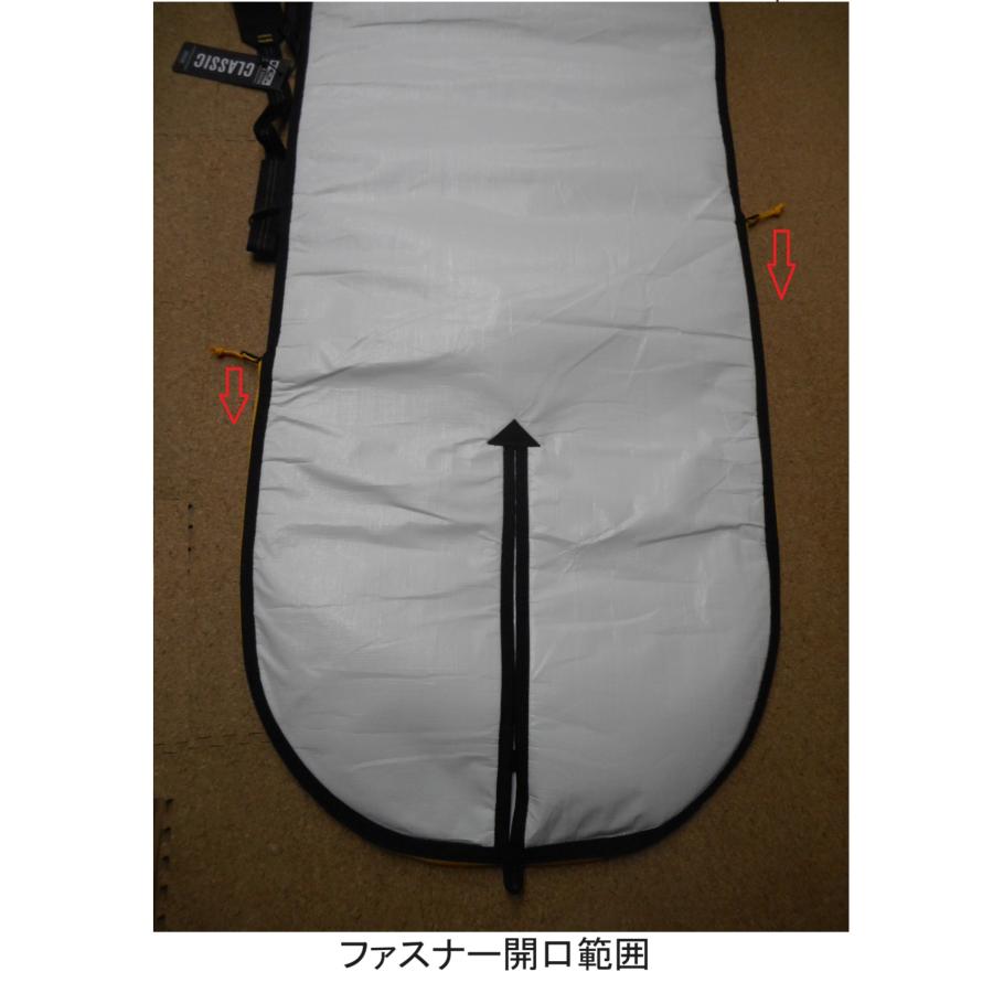 FCS CLASSIC LONG ボードケース 9'6 Black-Mango : セモンクロワ