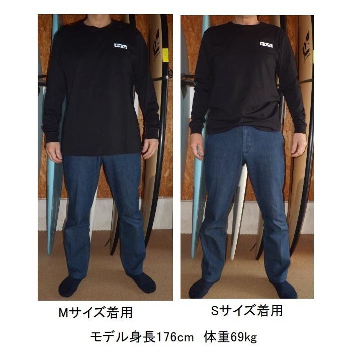 送料無料FCS COTTON 100% 長袖Tシャツ ブラック M （日本サイズL