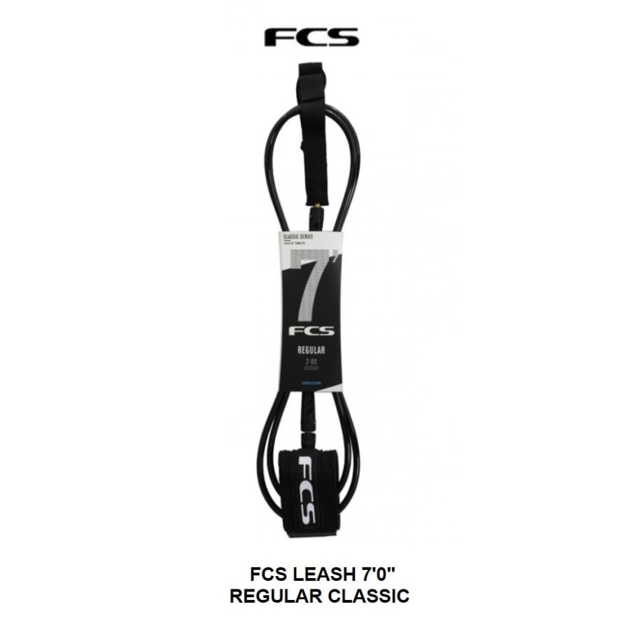 送料無料（一部除く） FCS Classic Regular Leash 7ft　クロ リーシュコード｜cmcsurfboard