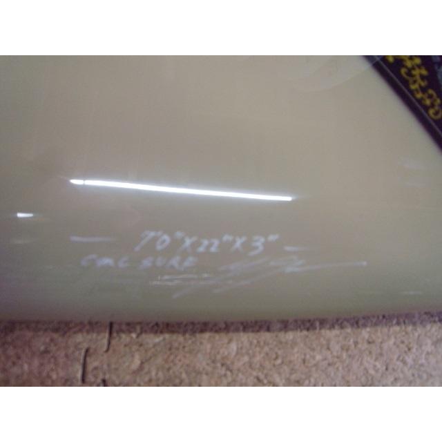 【値段交渉可：送料込】 CMC SURFSHOP オリジナルカスタムハンドシェイプ　サーフボード　70　Reliable　ベージュ×ブルー 【WS1815151848】(63648円)