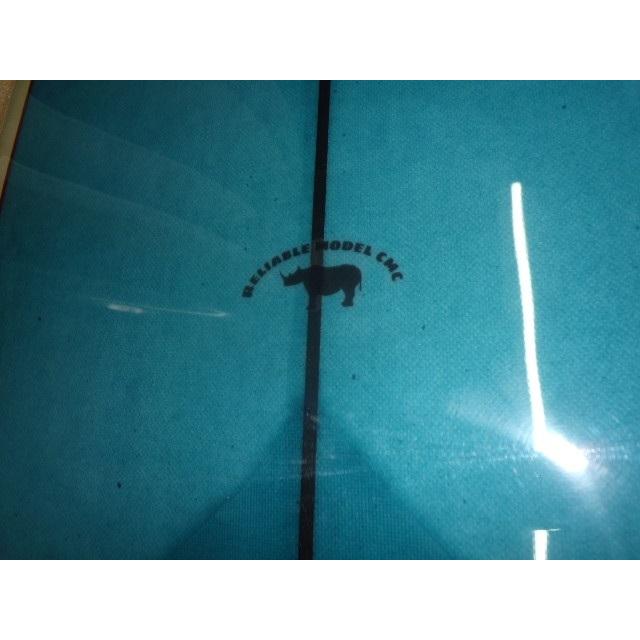 【値段交渉可：送料込】 CMC SURFSHOP オリジナルカスタムハンドシェイプ　サーフボード　70　Reliable　ベージュ×ブルー 【WS1815151848】(63648円)