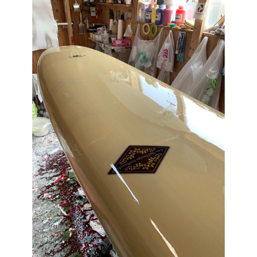 【値段交渉可：送料込】 CMC SURFSHOP オリジナルカスタムハンドシェイプ　サーフボード　70　Reliable　ベージュ×ブルー 【WS1815151848】(63648円)