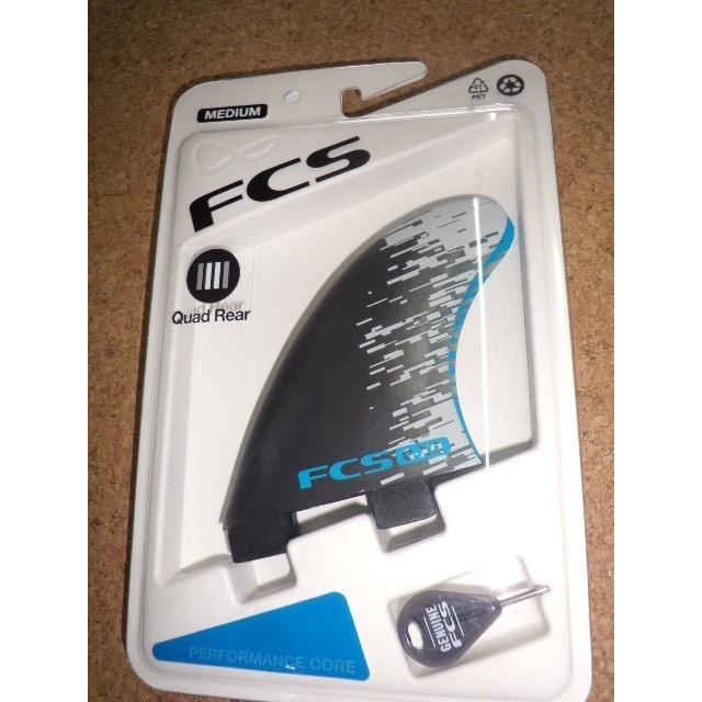送料無料△FCS G-XQ QUAD REAR FIN SET - 青 : セモンクロワ