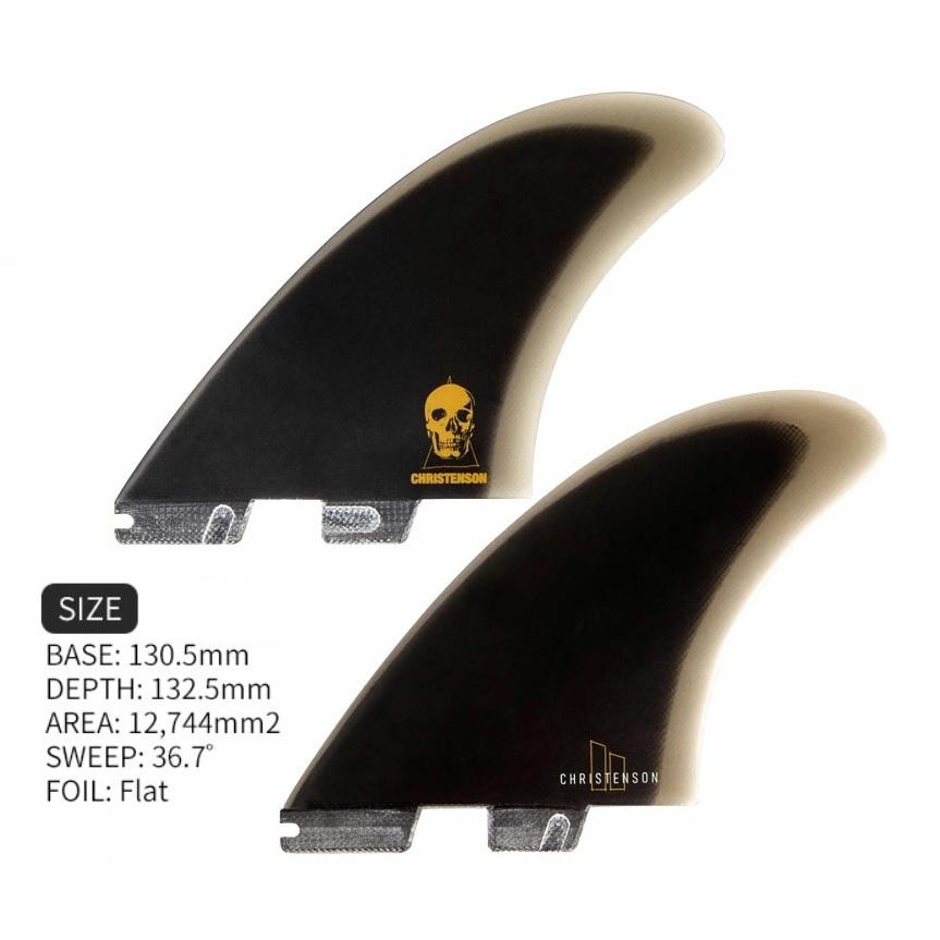 中古フィン FCS2◆クリステンソン ツイン◆TWIN Christenson 送料無料 MODEL FCS II CHRISTENSON TWIN FIN : セモンクロワ