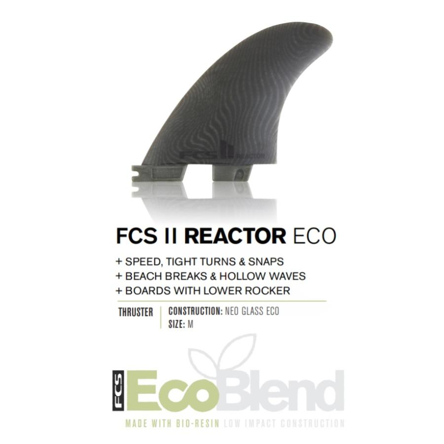 ☆新品未使用 FCS2 リアクター ネオグラス エコブレンド Mサイズ FCS II Neo Glass Eco REACTOR TRI FINS M : セモンクロワ