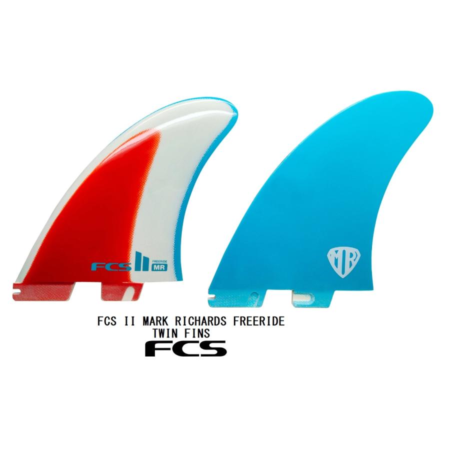 FCS マークリチャーズ　ツインフィン FCSII_MR_TWIN_YELLOW_SWIRL_SID