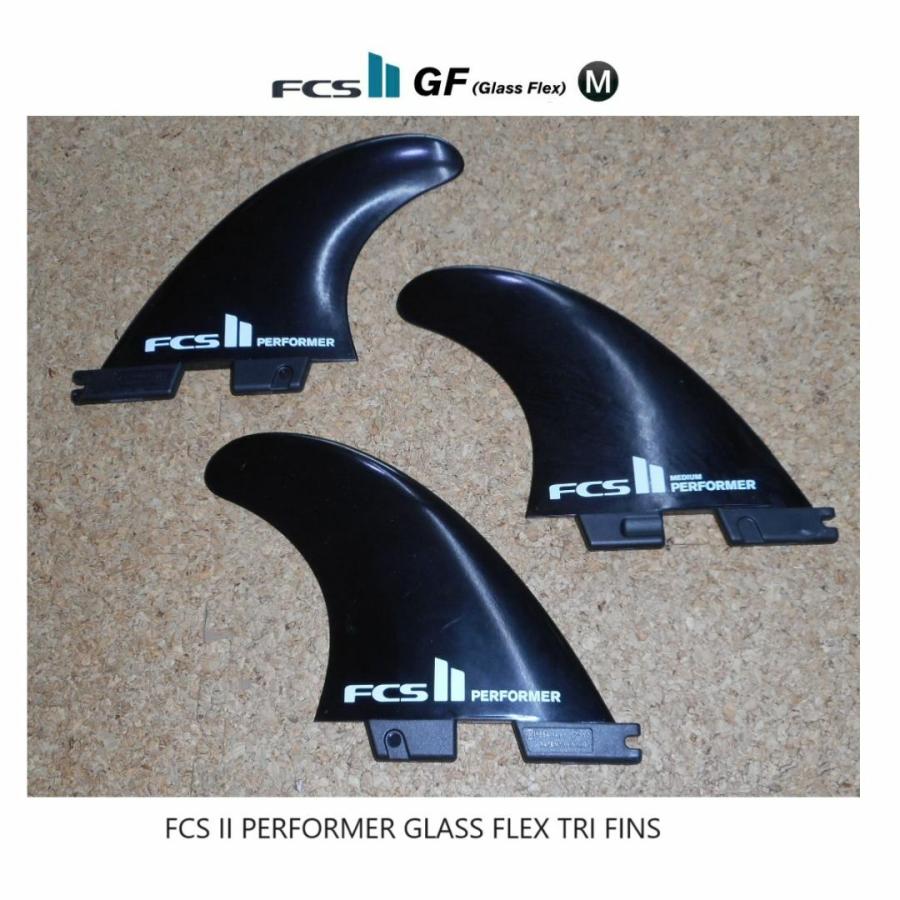 FCS II PERFOMER GLASS FLEX Medium Tri Fin M Set 新品