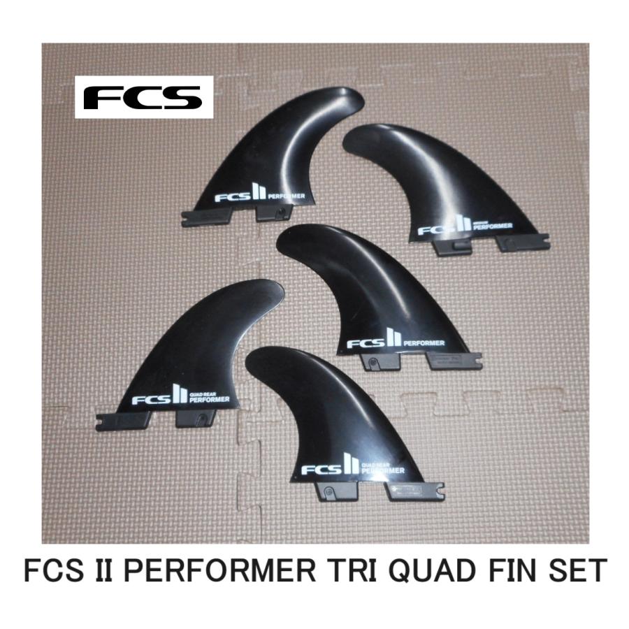 FCS II PERFOMER GLASS FLEX Medium Tri QUAD Fin M Set 新品