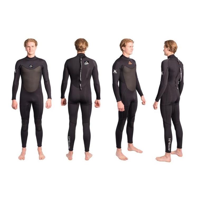 ADREHALIN Wetsuits メンズ　フルスーツ　3×2mm 黒 ADREHALIN Wetsuits メンズ フルスーツ 3×2mm 黒 ＋防水BAG 新品