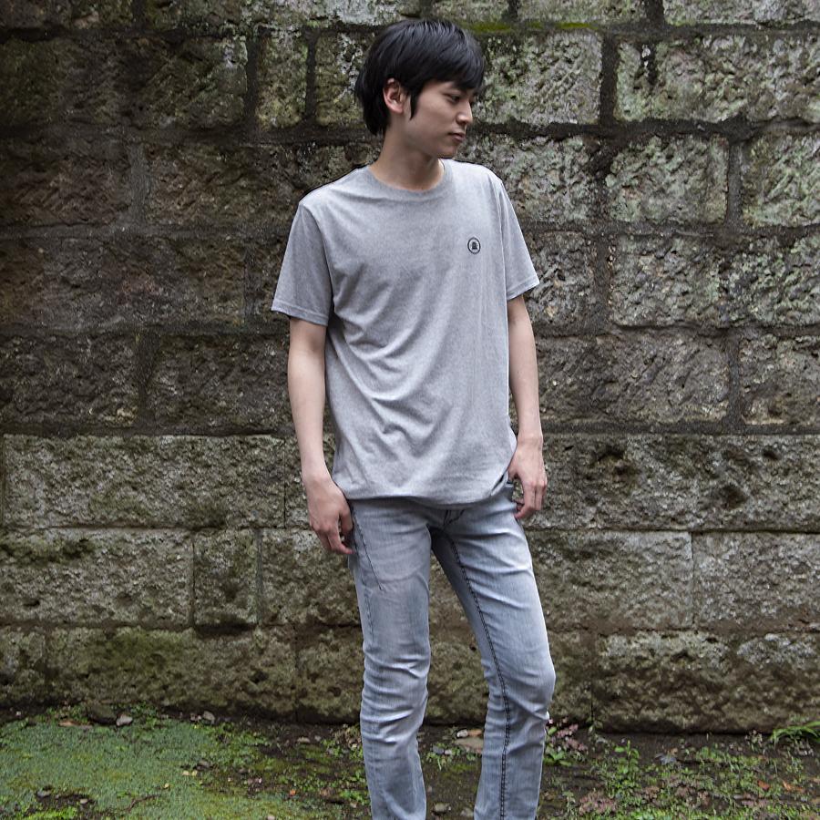 Tシャツ 伊達政宗 仙台城 鶺鴒杢グレー 戦国 武将 城 半袖