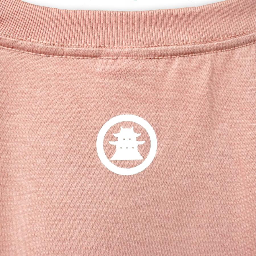 Tシャツ 犬走り 半袖 アシッドブルー ダスティピンク メンズ