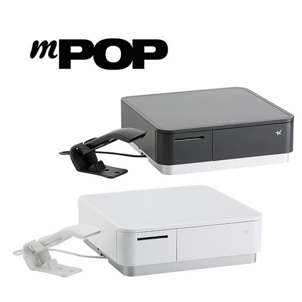 スター精密 mPOPバーコードリーダー付き/POP10-B1/ホワイト・ブラック
