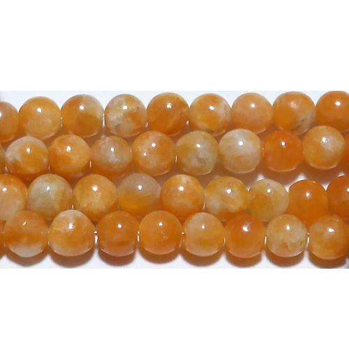 オレンジカルサイト 丸玉 4mm B ※ 天然石ビーズ 天然石 パワーストーン