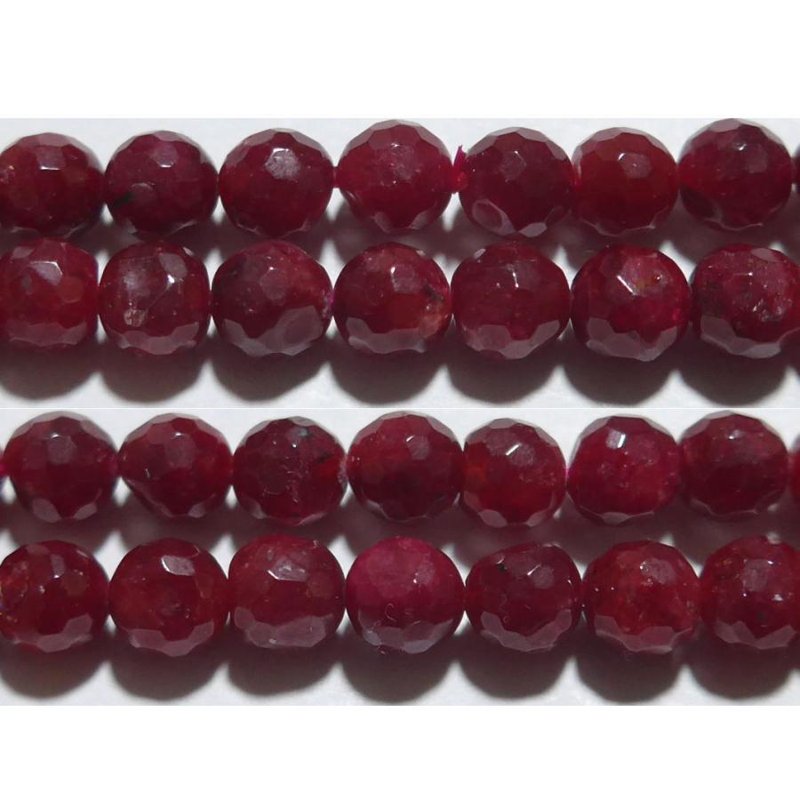 ルビー ミラーボール 6mm A　　　※ 天然石ビーズ 天然石 パワーストーン 1粒売り バラ売り 1玉販売 | 