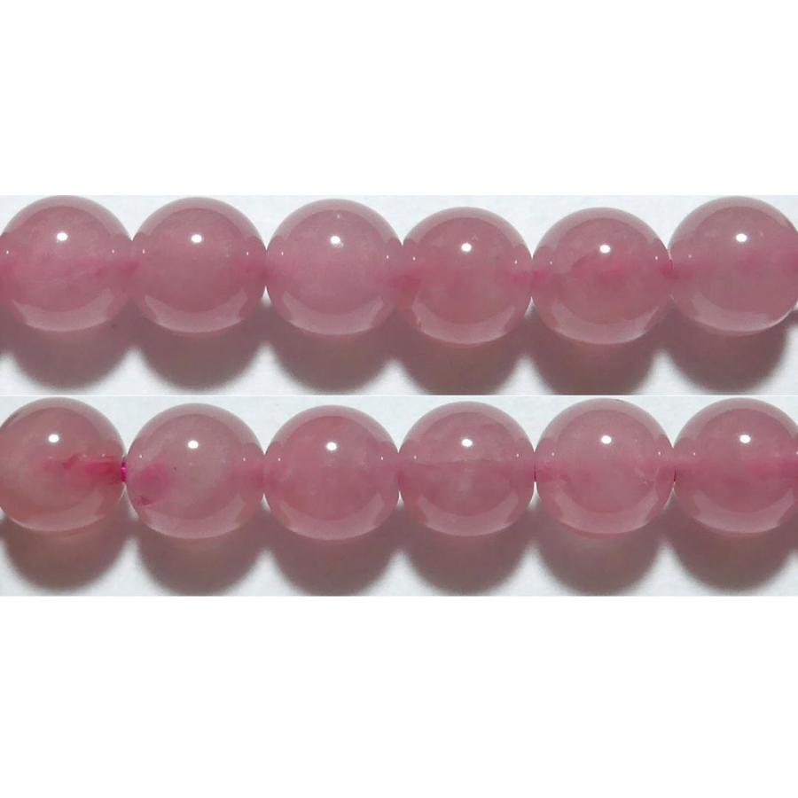 ローズクォーツ 丸玉 8mm （ディープローズクォーツ） AA　　　※ 天然石ビーズ 天然石 パワーストーン 1粒売り バラ売り 1玉販売 | 