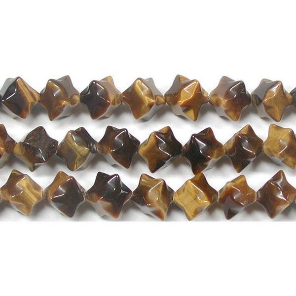 タイガーアイ マカバスター 8mm B　　　※ 天然石ビーズ 天然石 パワーストーン 1粒売り バラ売り 1玉販売 | 