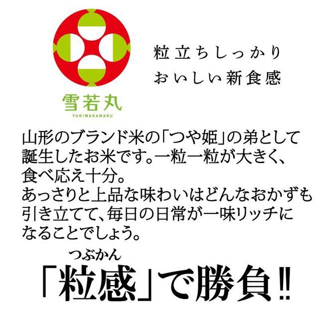 山形県産雪若丸 米 玄米 30kg 令和7年産 精米無料 白米 分づき 当日精米 送料無料_4
