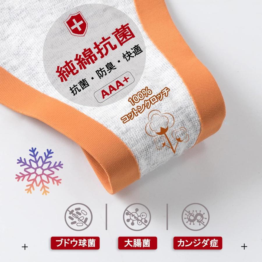 [CM Tech] ショーツ レディース 【6枚組】 T バック シームレス 消臭 抗菌 女性用 下着 可愛い ビキニ セクシー高通気性 伸縮性 パンツ コットン |  | 06