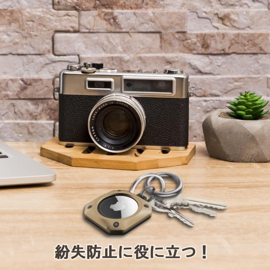 CM Tech AirTag ケース キーリング 耐衝撃 薄型 軽量 TPU+PC材質 防水 コンパクト 紛失防止 キーホルダー タグ キーチェーン カラビナ付き 全面保護 Airtagカバ |  | 12