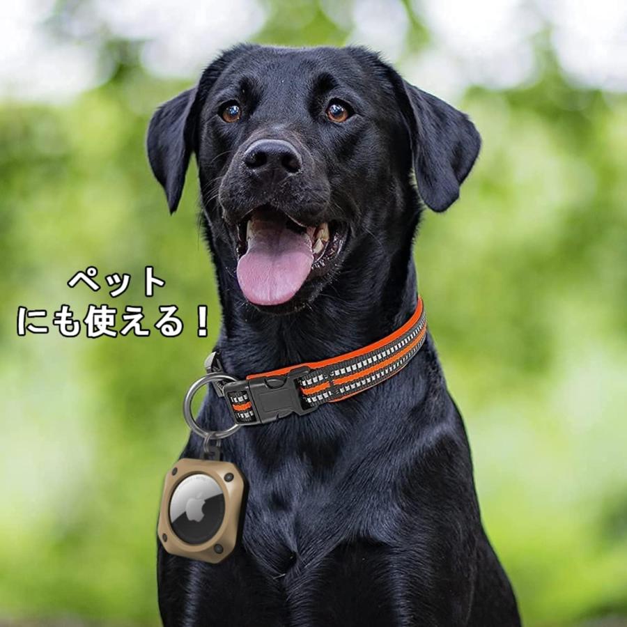 CM Tech AirTag ケース キーリング 耐衝撃 薄型 軽量 TPU+PC材質 防水 コンパクト 紛失防止 キーホルダー タグ キーチェーン カラビナ付き 全面保護 Airtagカバ |  | 13