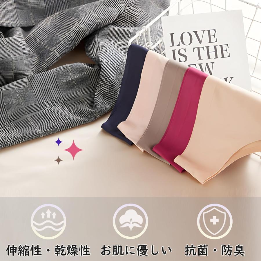 CM Techショーツ レディース ブラジリアンカット【6枚組】 シームレス 可愛い T バック ビキニ セクシー 下着 高通気性 伸縮性 パンツ  A-Style |  | 05