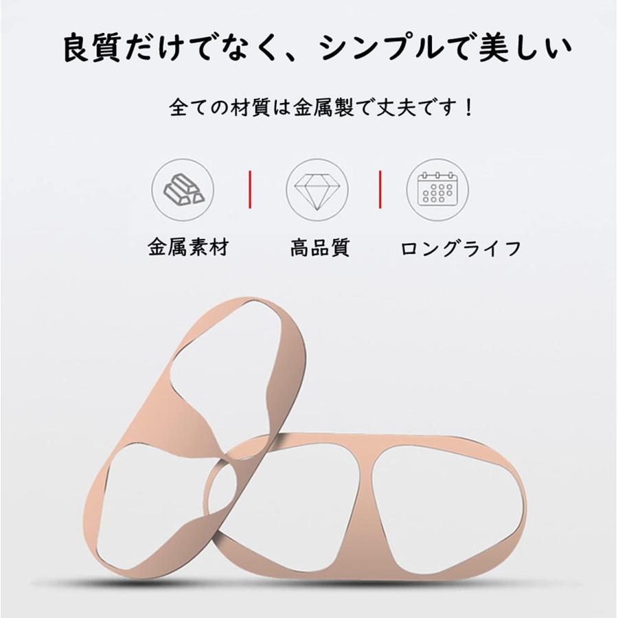 CM Tech AirPods ダストガード 【2セット】 スキンシール 金属粉汚れ