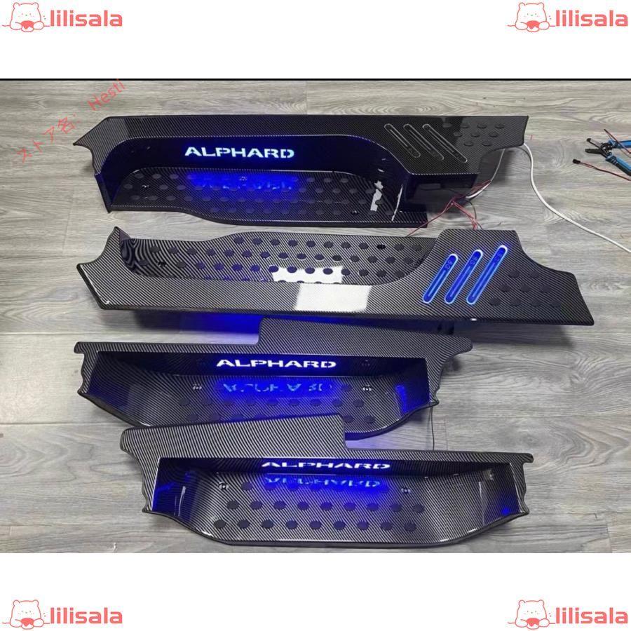 新品アルファード30系 前期 後期スカッフブレードブルー点灯【ブラック】 新品アルファード30系 前期 後期スカッフブレードブルー点灯