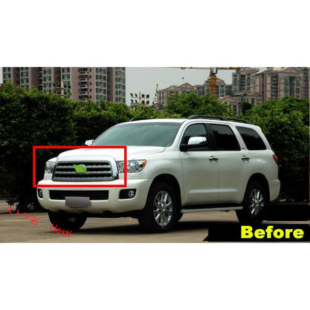 トヨタ セコイア 2010-2018年 LED付き フロントグリル グリル フロント 
