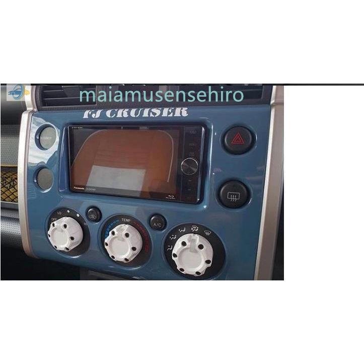 FJクルーザー GSJ15W型 エアコンノブカバー リングラインストーン 