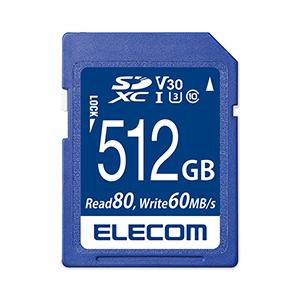 人気新品 class10対応 512GB SDカード エレコム 高速データ転送 MF-FS512GU13V3R データ復旧サービス 読み出し80MB/s MicroSDメモリーカード