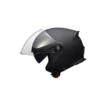 インナーシールド付き ジェットヘルメット FLX マットブラック LLサイズ リード工業 LEAD FLX インナーシールドジェットヘルメット マット