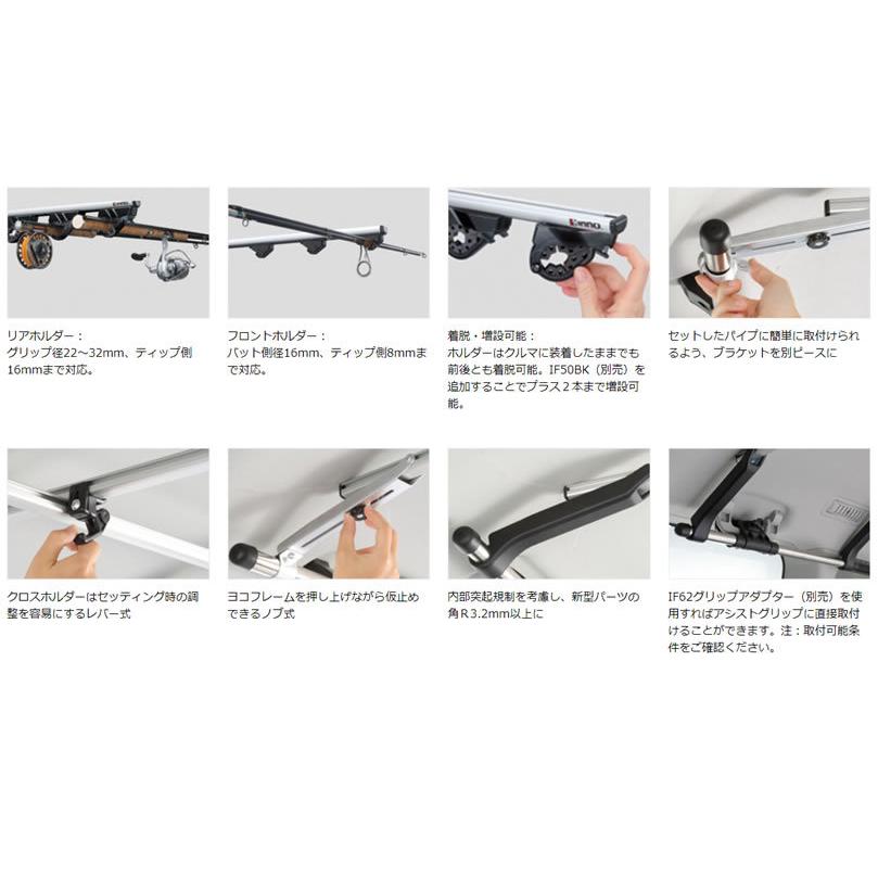 カーメイト Inno If17 ロッドホルダーデュアル8 Inno If17 カー用品卸問屋ニューフロンテア 通販 Yahoo ショッピング