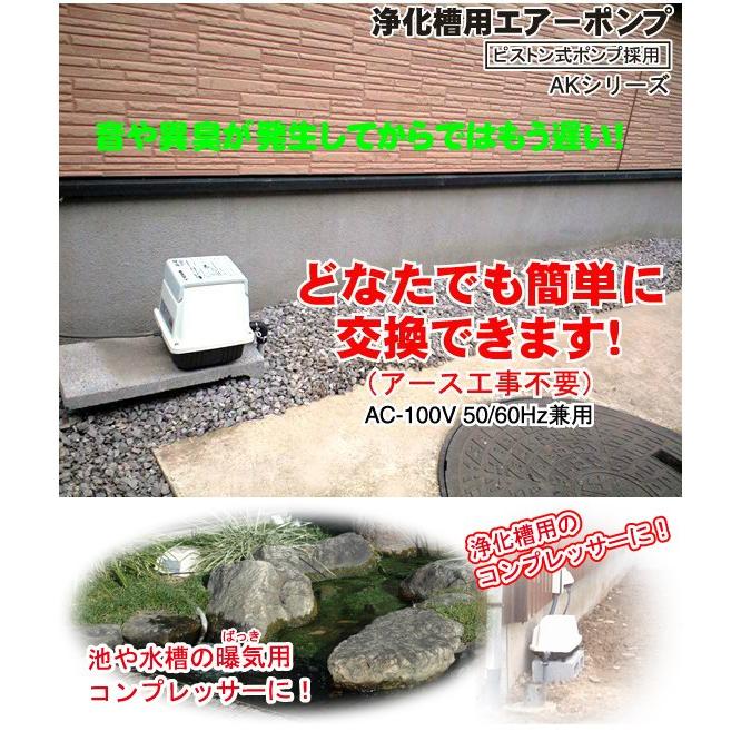 工進 コーシン ブロアポンプ（浄化槽用エアーポンプ） 吐出空気量４０Ｌ/分  AK-40