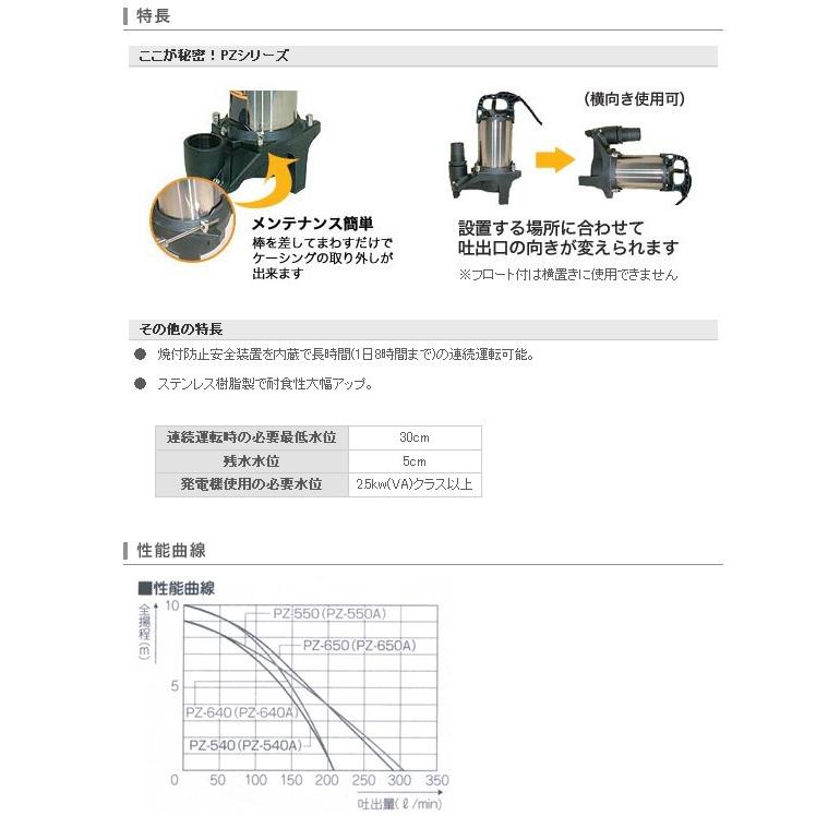 工進（KOSHIN） コーシン 8時間連続使用可能 汚物用水中ポンプ
