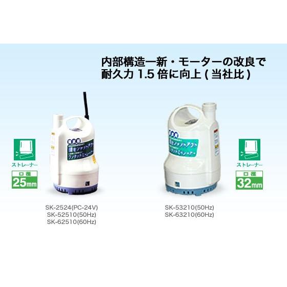 工進 コーシン 海水用水中ポンプ ポンディ 口径25mm DC24V [SK-2524]