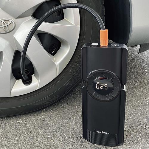 カシムラ KD-269 電動コンプレッサー付きジャンプスターター 8000mAh
