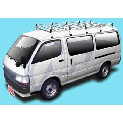 ロッキープラス キャリア 10本脚 * トヨタ ハイエース/レジアスエースバン 標準ルーフ/ロングボディ 100系 平成1年8月〜16年8月 【SE-580】