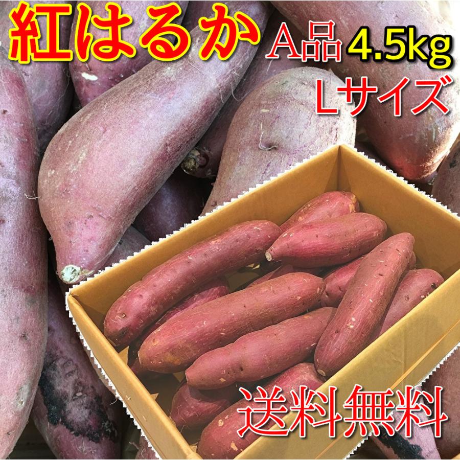 さつまいも 紅はるか 千葉県産 A級品 約4.5kg Lサイズ : うまい さつまいも 紅はるか 千葉県産 A級品 約4.5kg Lサイズ : うまい
