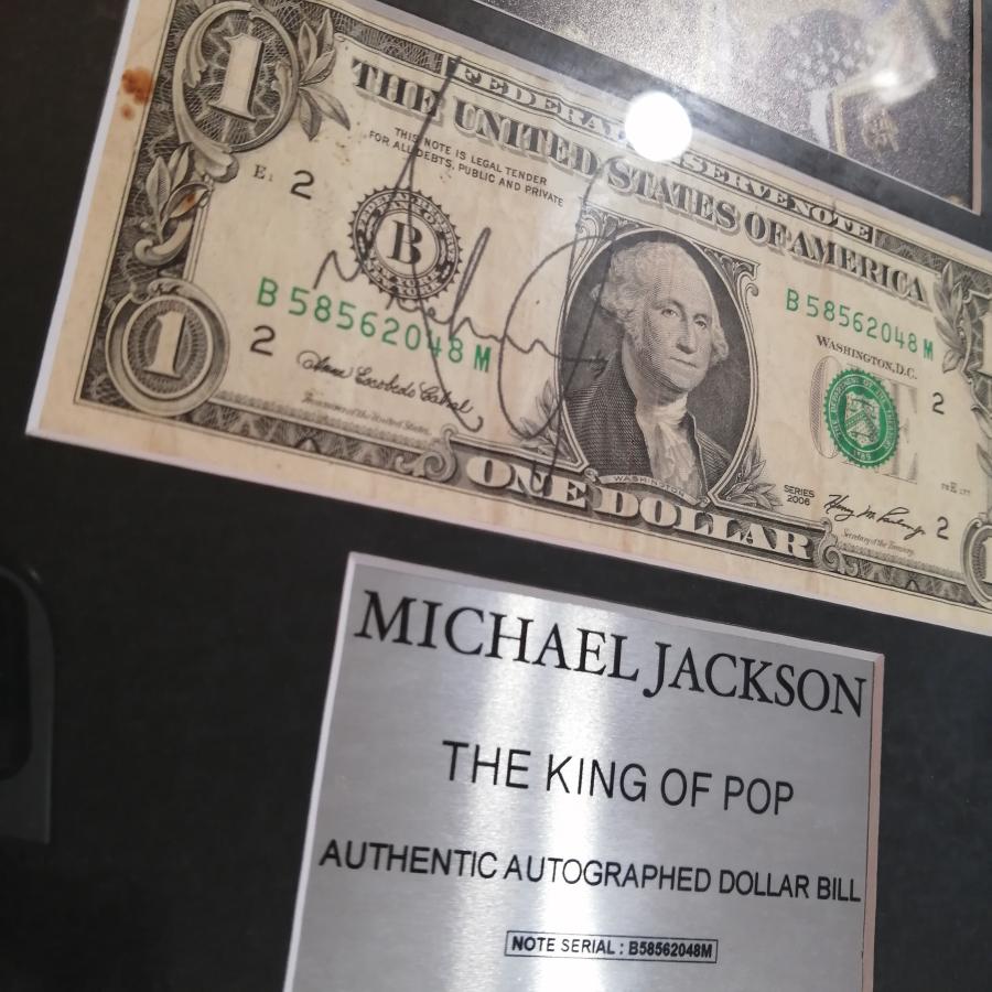 レア1点物 マイケル・ジャクソン Michael Jackson 直筆サイン