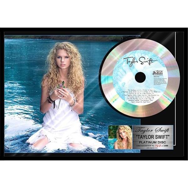 人気!テイラー・スウィフト/Taylor Swift/プラチナレコード証明