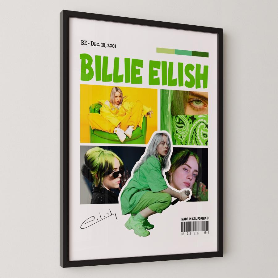 3枚セット アートポスター 【 Billie Eilish ビリー・アイリッシュ