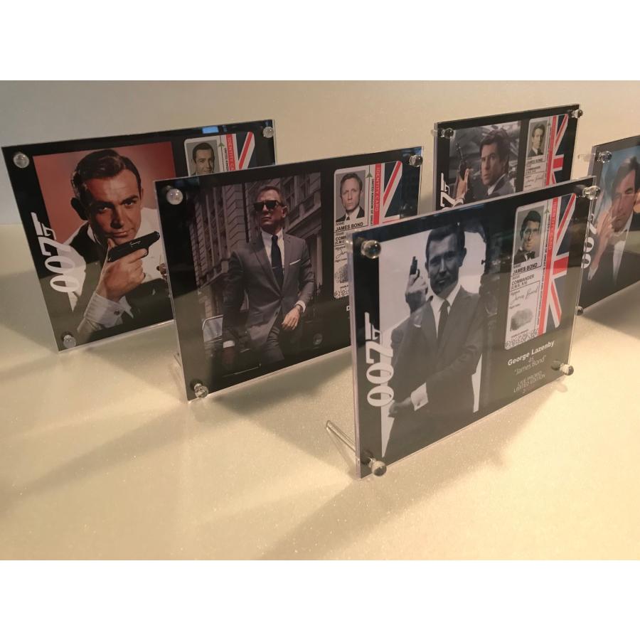 6枚セット【007/IDカードフレーム】歴代/ジェームズ・ボンド/映画