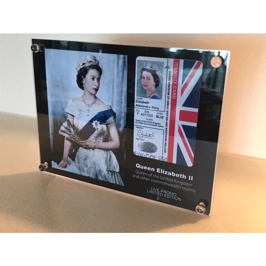 エリザベス女王 イギリス王室 IDカード フレーム4枚セット Amazon.co