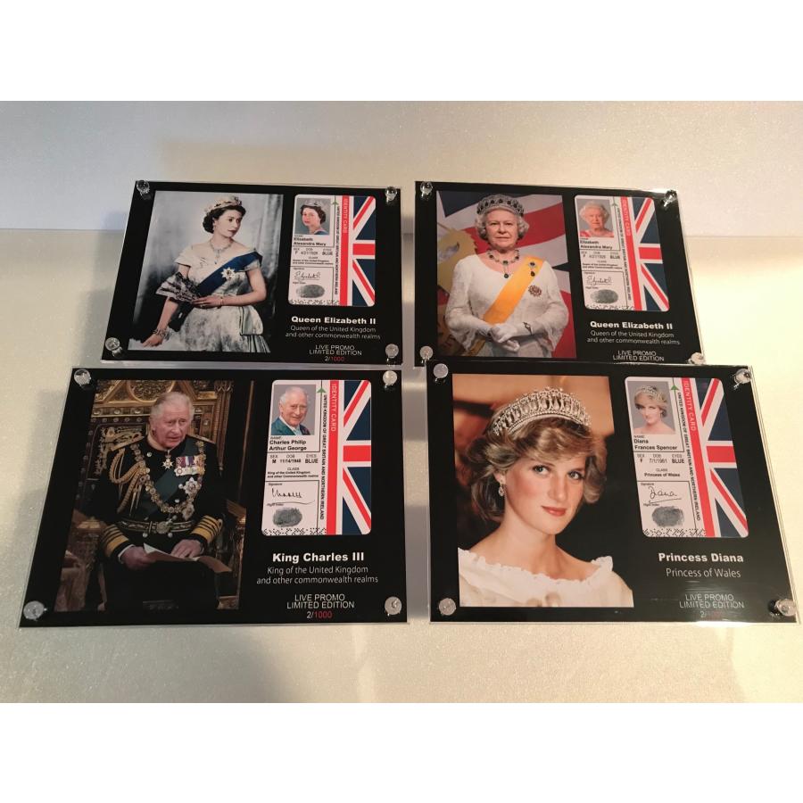 【イギリス王室/IDカードフレーム4枚セット】コレクション-1 イギリス王室/British Royal Family/IDカードフレーム4枚セット