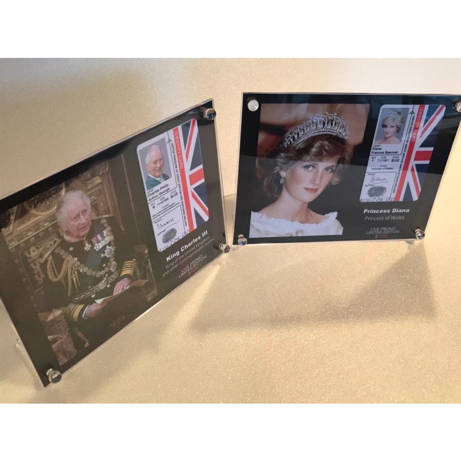 【イギリス王室/IDカードフレーム4枚セット】コレクション-1 イギリス王室/British Royal Family/IDカードフレーム4枚セット