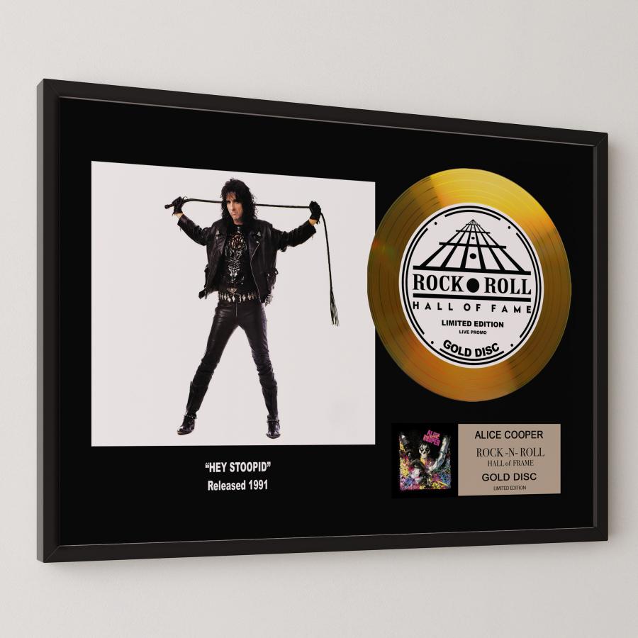 アリス・クーパー / Alice Cooper ヘイ・ストゥーピッド gold disc 